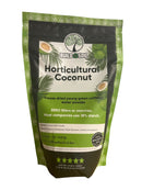 Green and black package of Build Soul Horticultural Coconut on a white background