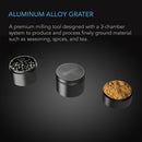3-Chamber Spice Grinder, Black, 2-Inch