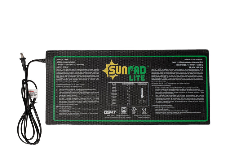 SunPad LITE 17 WATT 8.875 Inch x 19.5 Inch Heat Mat