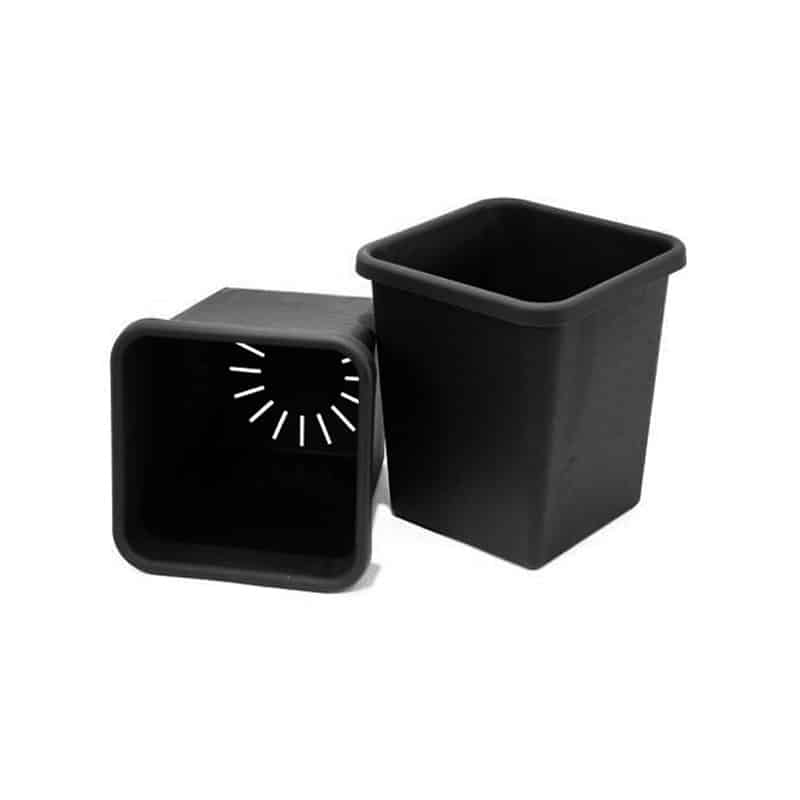 square plastic plant pots 3.9 Gallon Pot White