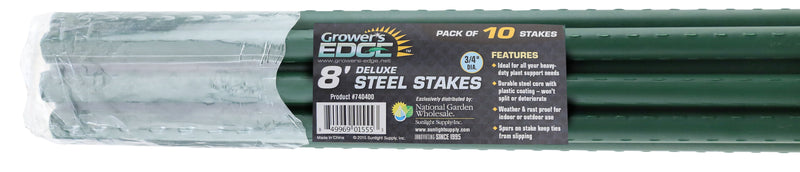 Grower's Edge Deluxe Steel Stake 3/4 Inch Diameter 8 Feet