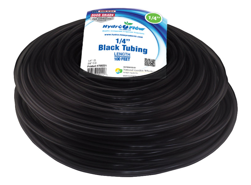 Hydro Flow Vinyl Tubing Black 1/4 in ID - 3/8 in OD