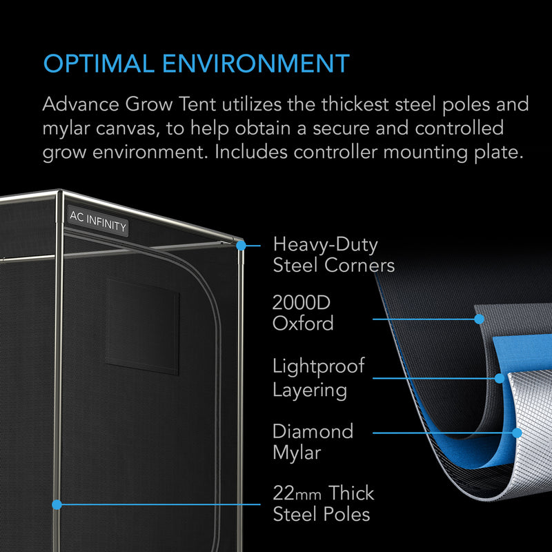 AC INFINITY ADVANCE COMPLETE GROW TENT SYSTEM 3X3