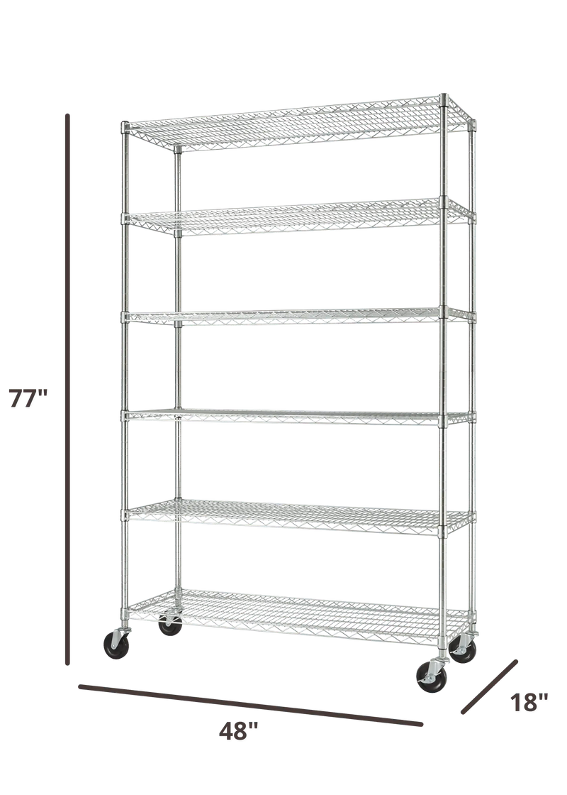 Wire Shelving Rack, 48