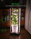 Garden T6 Hydroponic Tower - 30 Pods Plant Grow Light System