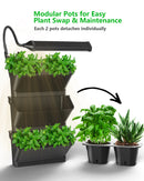 Garden W6 Plant Planter - 6 Pods Grow Light Wall System