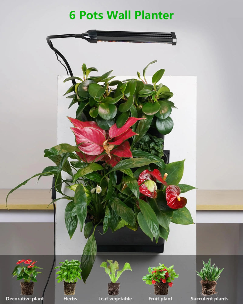 grow light for 6 plants Garden W6 Plant Planter