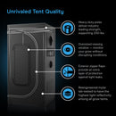 AI Grow Tent System 2x4, Integrated Controls with Dynamic AI, 2-Plant Kit