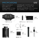 AC Infinity AIR FILTRATION KIT PRO 4" - AI-Powered Controller