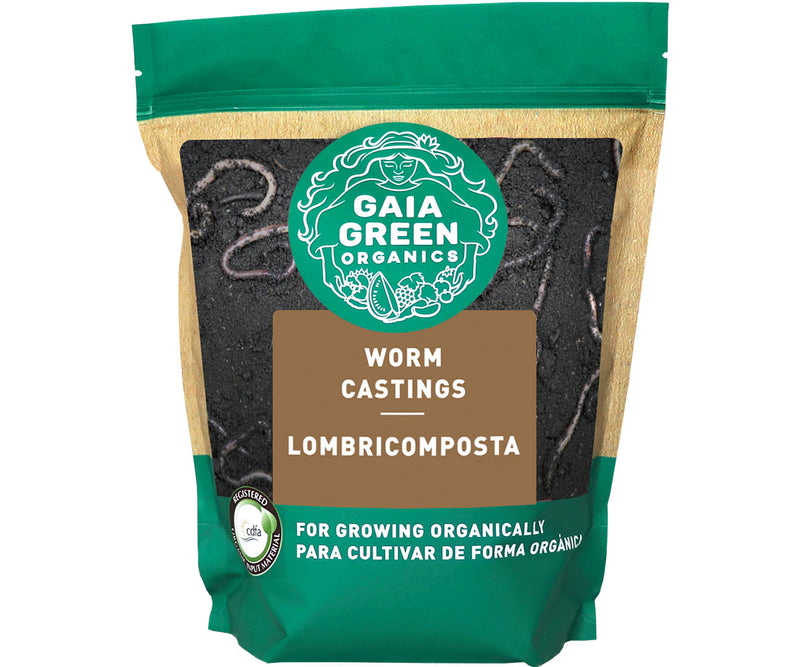 Gaia Green Worm Castings, 2 L U.S. Pouch