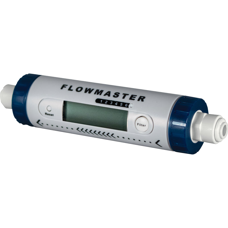 Hydro-Logic Flowmaster 1/4" QC gallonage & filter capacity monitor 0.1-1.0 GP