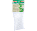 Bag of trellis netting with a green label on a white background