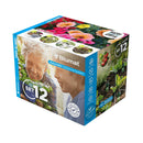 Blumat automatic watering system packaging with images of plants and a person tending to plants.