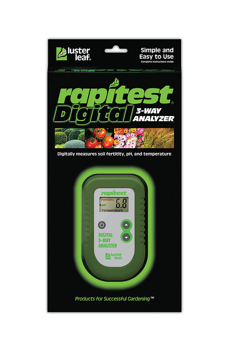 Luster Leaf® Rapitest® Digital 3-Way Analyzer