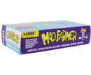 Box of Mad Farmer product with purple and yellow design on a white background