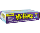 Box of Mad Farmer product with purple and yellow design