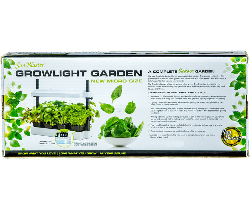 Micro LED Grow Light Garden, White