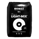Black bag of Biobizz Light Mix soil amendment on a white background