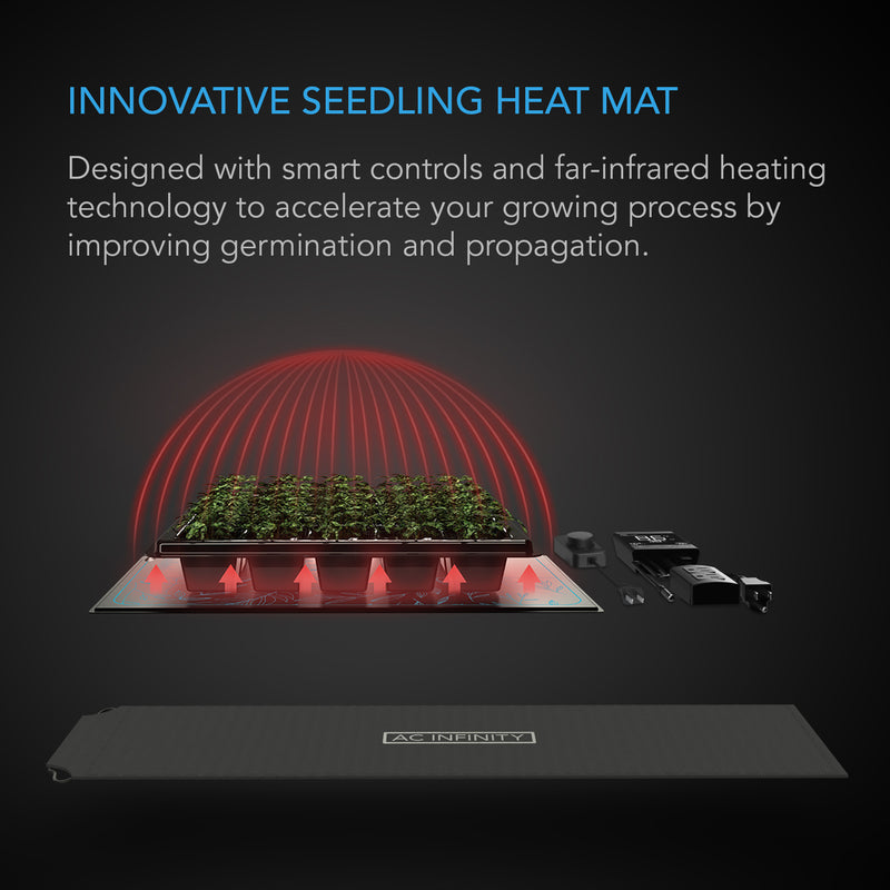 SUNCORE T5, SEEDLING HEAT MAT, DIGITAL THERMOSTAT WITH HEAT CONTROLLER, 20" X 20.75"