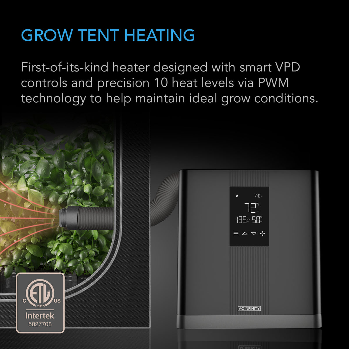 air conditioning for grow tent thermoforge t3, environmental plant heater