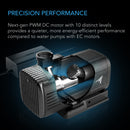 Next-gen PWM DC motor with 10 distinct levels on a dark background