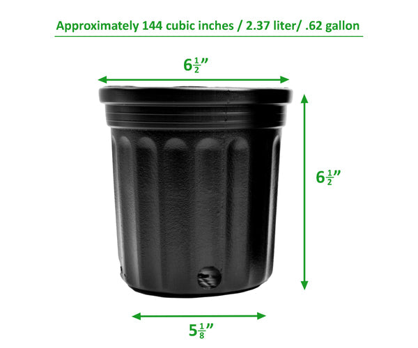 gallon plant pots Viagrow Round Nursery Pot