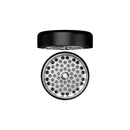 Black and silver grinder on a white background