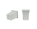 SunPack Square Pot White 7 Inch x 7 Inch x 9 Inch Tall