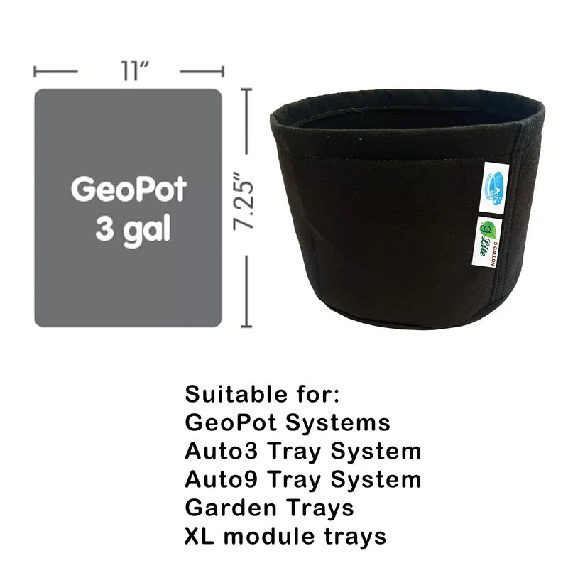 dimensions of a 3 gallon plant pot AutoPot GeoPot 4 System