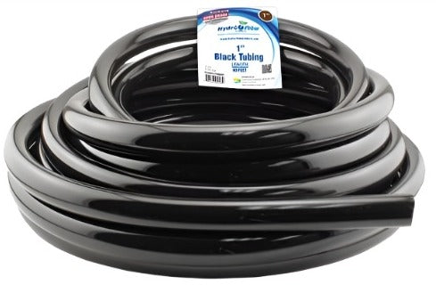 Hydro Flow Vinyl Tubing Black 1 Inch ID - 1.25 Inch OD