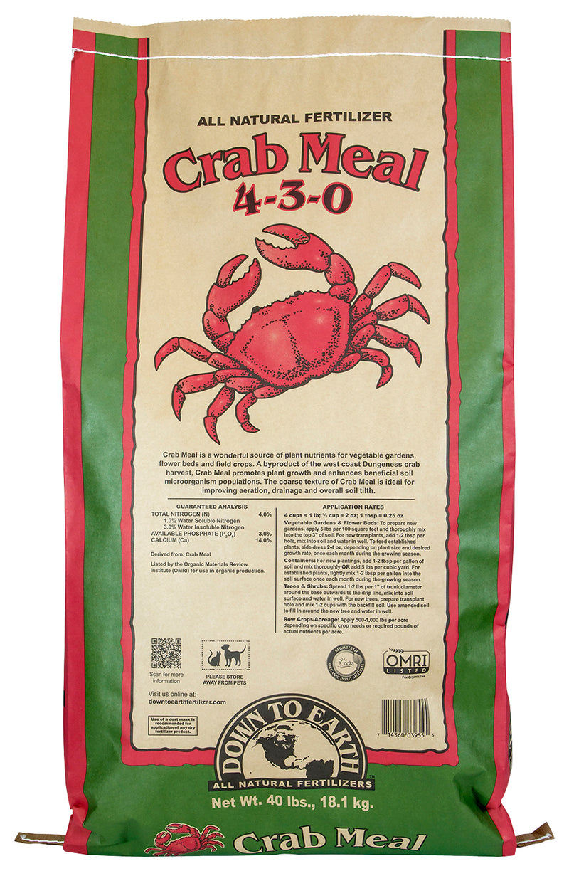 Down To Earth Crab Meal 40 Pound