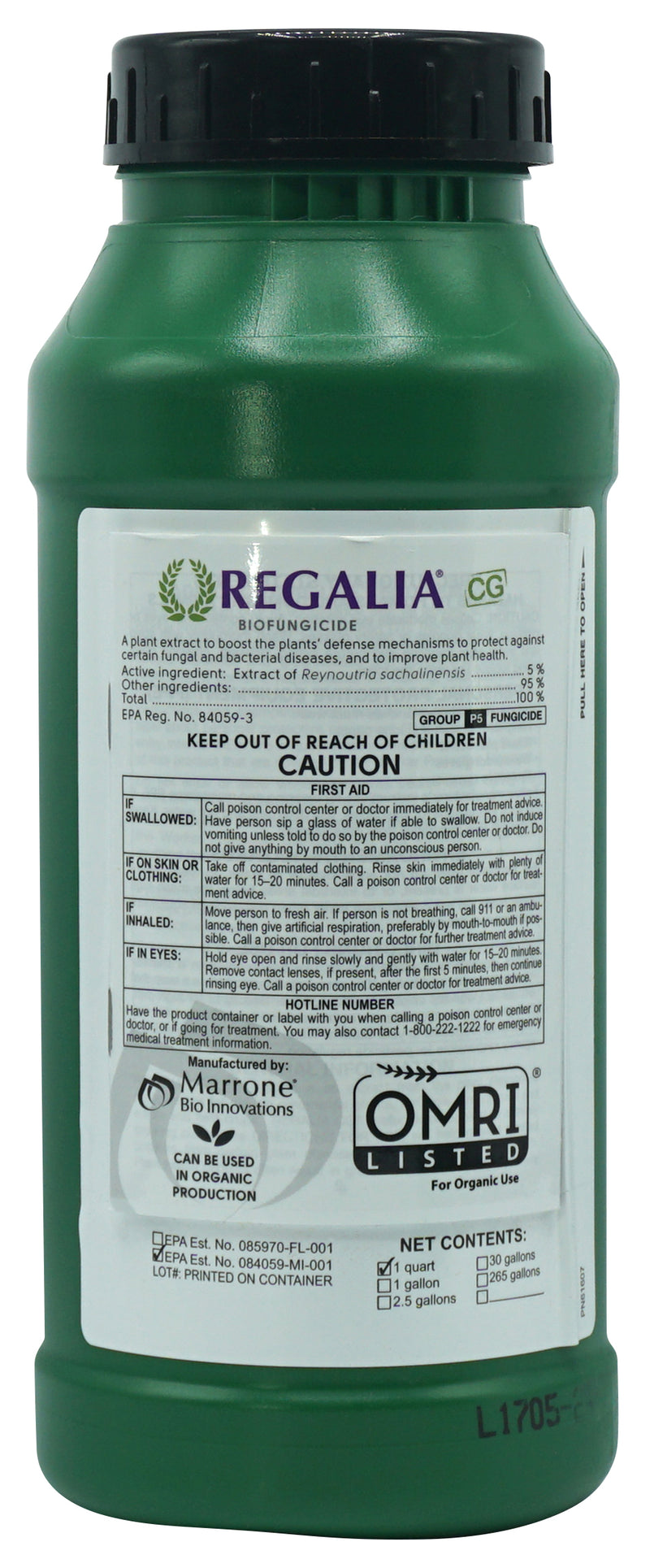 Marrone Bio Innovations Regalia 1 Quart