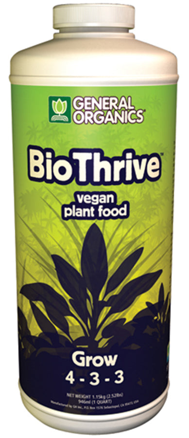 General Organics BioThrive Grow 1 Quart