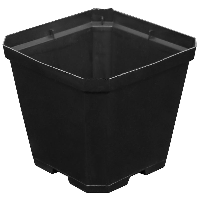 Gro Pro Black Plastic Pot 4 x 4 x 3.5 Inch