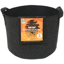 Gro Pro Essential Round Fabric Pot with Handles Black 3 Gallon - Black