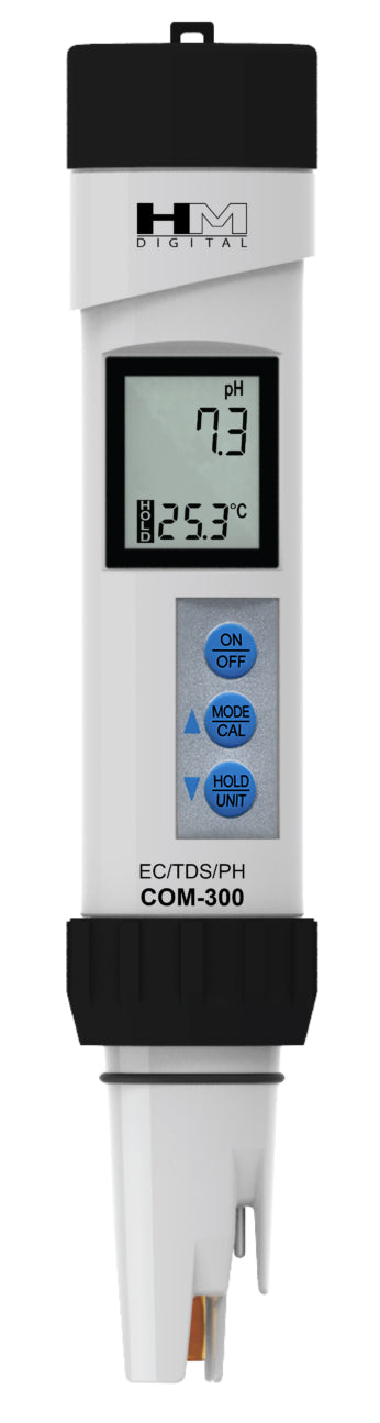 HM Digital pH/TDS/EC/Temp Meter Model COM-300