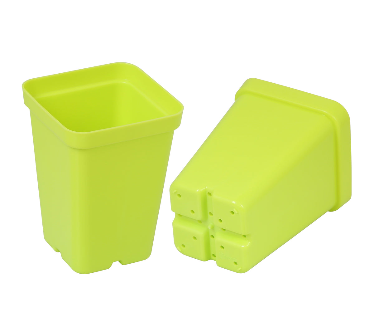 square plastic planter trays SUNPACK 2.5 Inch Square Pots