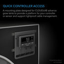 AC Infinity GROW TENT MOUNTING PLATE, STEEL, POWDER COAT BLACK