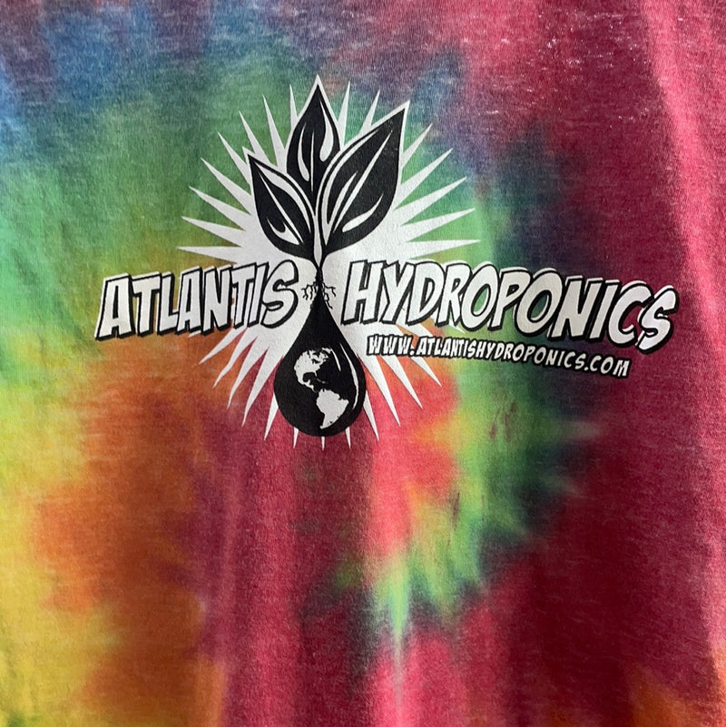 Atlantis Hydroponics Short Sleeve T-Shirt - Vintage Rainbow Tye-Dye